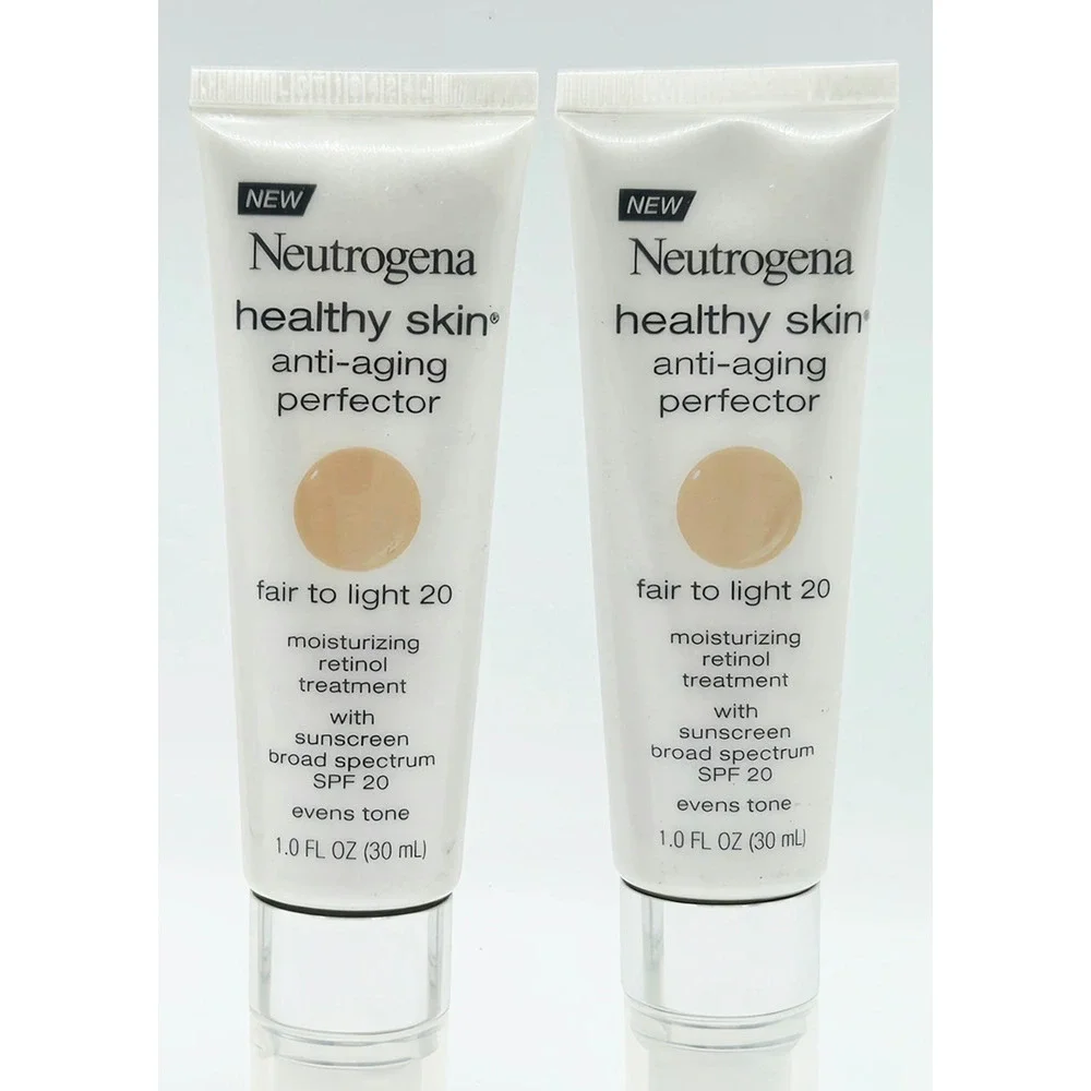 Neutrogena Healthy Skin Anti Aging Perfector Fair to Light #20- SPF 20- 2 Pack